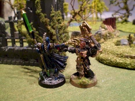 Necron Lord vs. Space Marine Chaplain by Nagash FFC