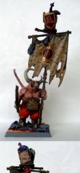 Chaos Ogre Banner Bearer by BeastMum