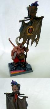 Chaos Ogre Banner Bearer by BeastMum