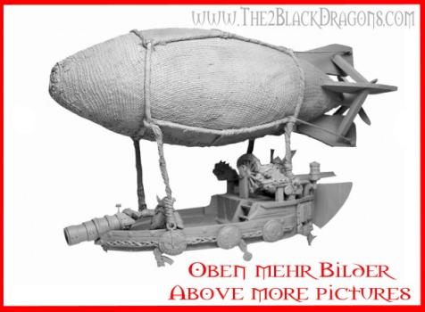 Warhammer fantasy Zwerge Dwarfs Gyrocopter Zeppelin TOP by The 2 Black Dragons