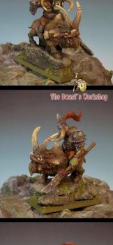 Orc Warboss on Beast by The Dwarf s Workshop