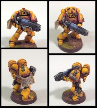 Imperial Fist with Plasmagun by TarAldarion