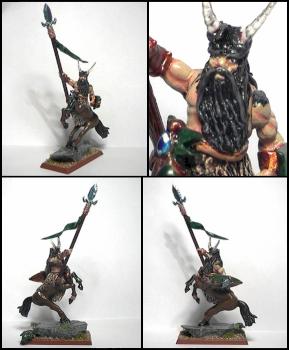 Centaur warlord - with completely sculpted face! by Kyte