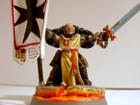 Black Templar Standard Bearer by arfurfuxake