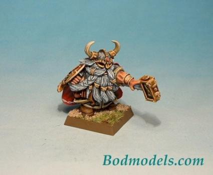 Dwarf Lord with Hammer and Shield by kinjesus