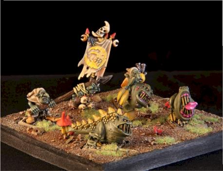 Night Goblin Squig Herd by l1ttle