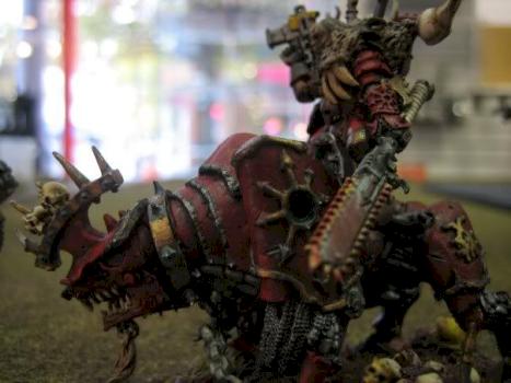 Khorne Lord on Juggernaught by AndyMcBeer