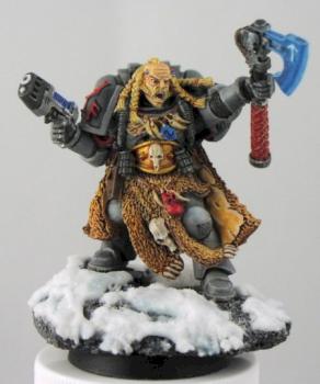 Space Wolves Rune Priest by hakoMike