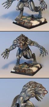 Ilyad Games Werewolf on sculpted base by Wappellious