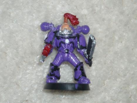 First Chaos Marine by swordtrainer