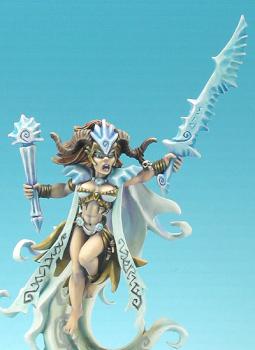 Ice Witch of Hyperborea (closeup) - Wargods Prerelease by spooktalker