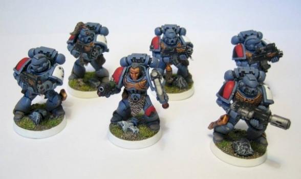 Graumähnenrudel der Space Wolves by Hawk02