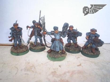 Imperial guard Infantry Platoon HQ 2 by Freddy Krueger H