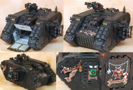 Black Templar Land Raider Crusader by big poppa bear