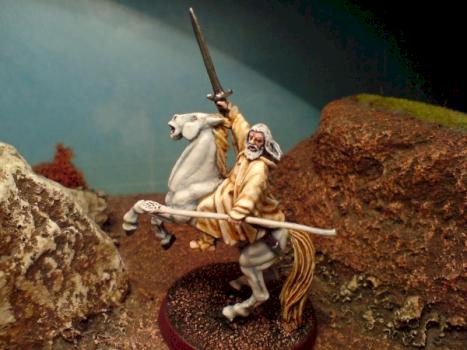 GANDLF THE WHITE,MOUNTED ON SHADOWFAX ! by PAINTONY