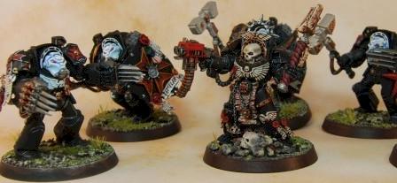 Black Templar Chaplin and Assault Terminators by big poppa bear