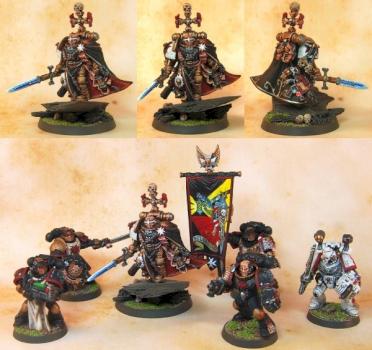 Black Templar Helbrecht and Command Squad by big poppa bear