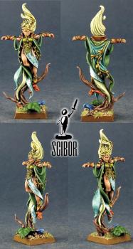 WARHAMMER Wood Elf Spellsinger PAINTED by Scibor