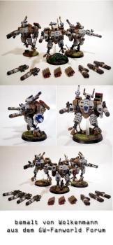 TAU XV8 Krisis Battlesuits by Wolkenmann