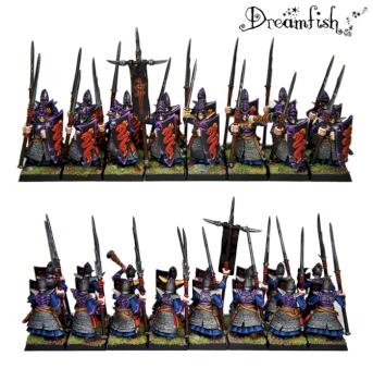 Dark Elf - spearmen unit (6th edition) by Dreamfish