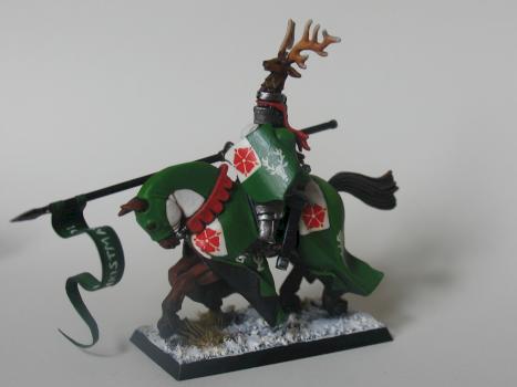 Old Bretonnian plastic I painted for my wife for Xmas about 9 years ago by pudding