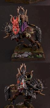 Chaos Lord on Daemonic Mount by Restice