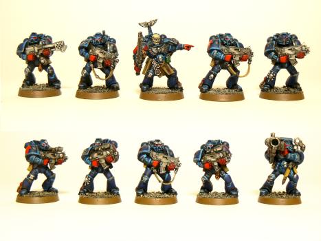 Crimson Fists Tactical squad 2 by Eggmarine