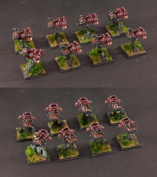 Epic 6mm Blood Ravens Land Speeders by vaaish