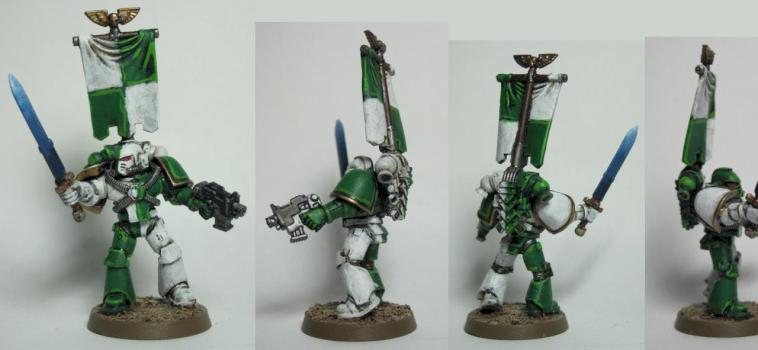 Space Marine Standard Bearer - Second Company Command Squad - Scions of Guilliman by RGilbert26