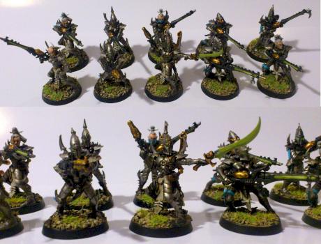 Dark Eldar Kabalite Warrior Squad by medwayscott