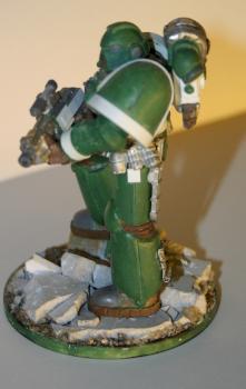 54mm scratchbuild space marine (inquisitor scale)- side wiev by the damned artificer