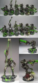 PROPAINTED 12 NEW NECRON WARRIORS by goblin1980