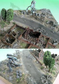 Battletech Diorama (improved with your hints) by shadow cb