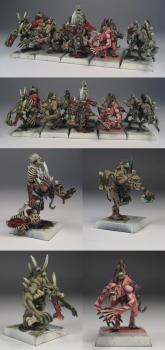 PROPAINTED 10 NEW GHOULS - CHOOSE BASES FINISH FOR FREE by goblin1980