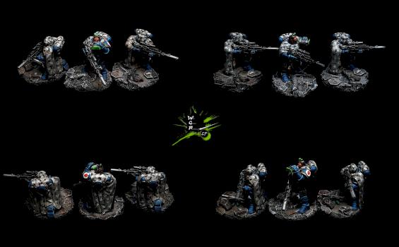 Warhammer 40K Shadowspear Ultramarines Vanguard Eliminators by CroWarGamePainting