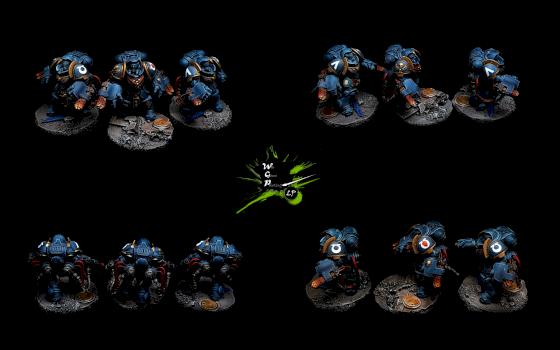 Warhammer 40K Aggressors Ultramarines by CroWarGamePainting