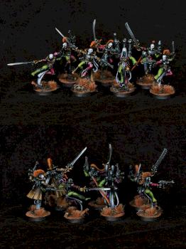 6x Harlequins + Shadow Seer , Eldar by warhamsterpainting