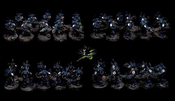 Warhammer 40K Ultramarines Hellblasters by CroWarGamePainting