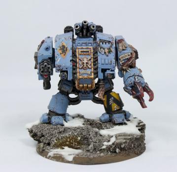 Bjorn the Fell Handed Space Wolf Dreadnought by munger