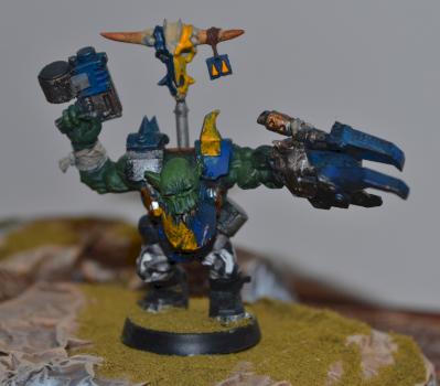 Ork Nob with power claw by reddogcc