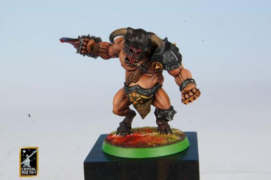 Bloodbowl Minotaur by meanbeautiful