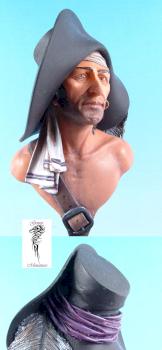 Pirate Bust by gonzo miniatures