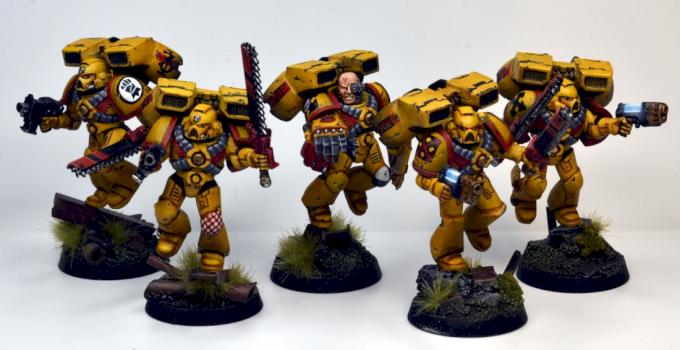 Imperial Fist Assault Marines by Patchoro