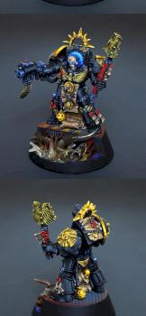 Space Marines Terminator Chaplain by Flameon