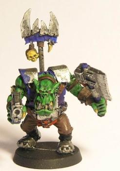 40K Ork Nob by Mnyama