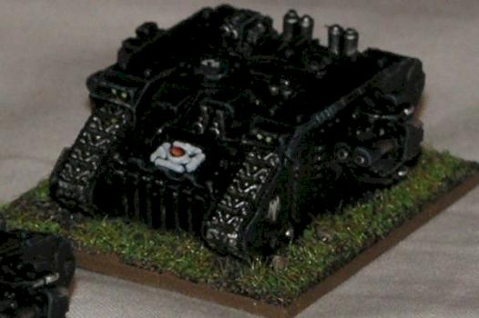 Epic Armageddon - Raven Guard Land Raider 3 by Glyn Green