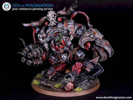 Warboss Ghazghkull !!! Color scheme inpired on Sam Lenz work. by DEN of IMAGINATION