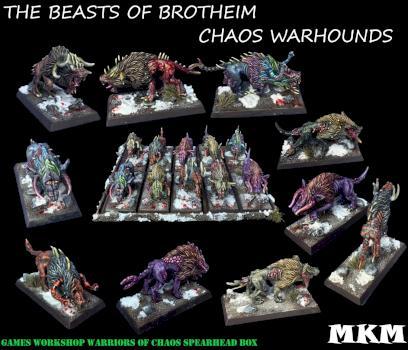 BEASTS OF BROTHEIM - Chaos Warhounds by mousekiller