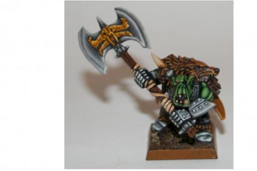 ork boss with great weapon by mace