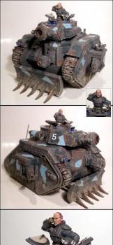 Imperial Guard Demolisher with Forgeworld commander by Wolkenmann